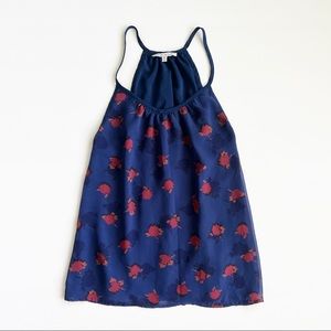 Rebecca Minkoff Navy Flowy Tank